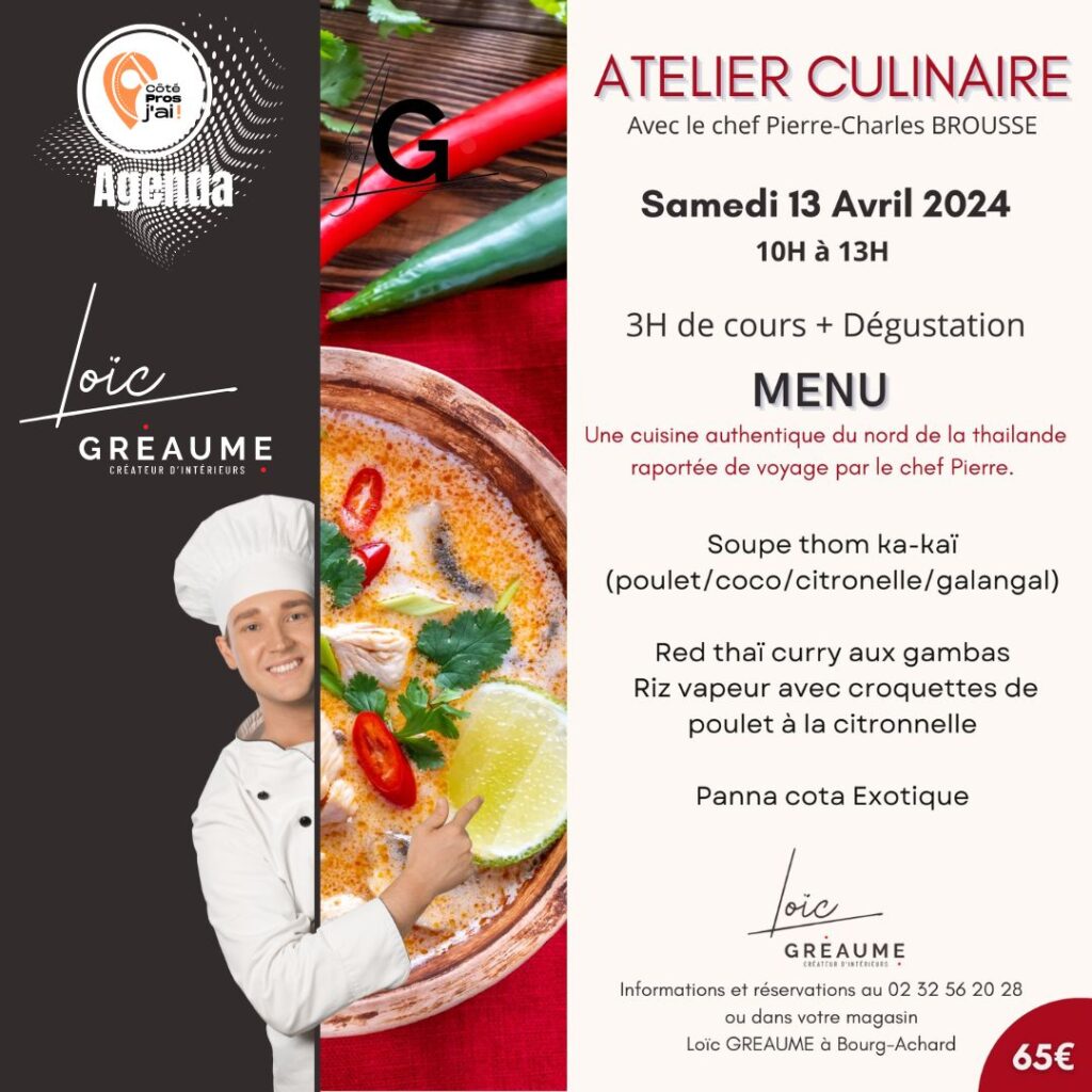 ATELIER CUISINE avril