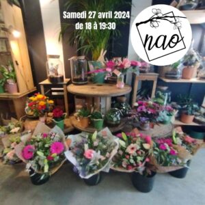 Nao à Darnetal, Atelier création d'un bouquet de fleurs fraîches ()