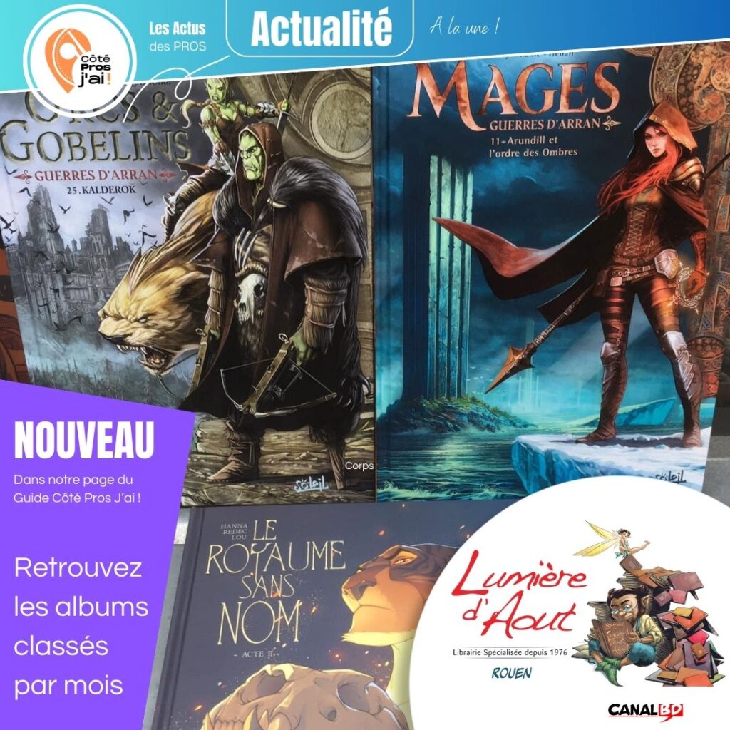 librairie Lumière d'Aout BD classement des BD par mois ()