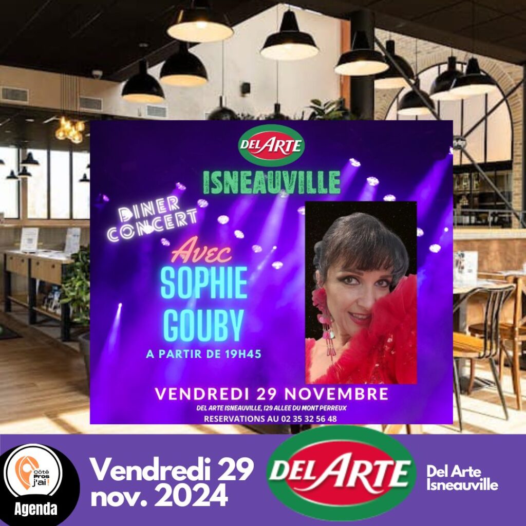 Diner concert novembre chez Del Arte Isneauville