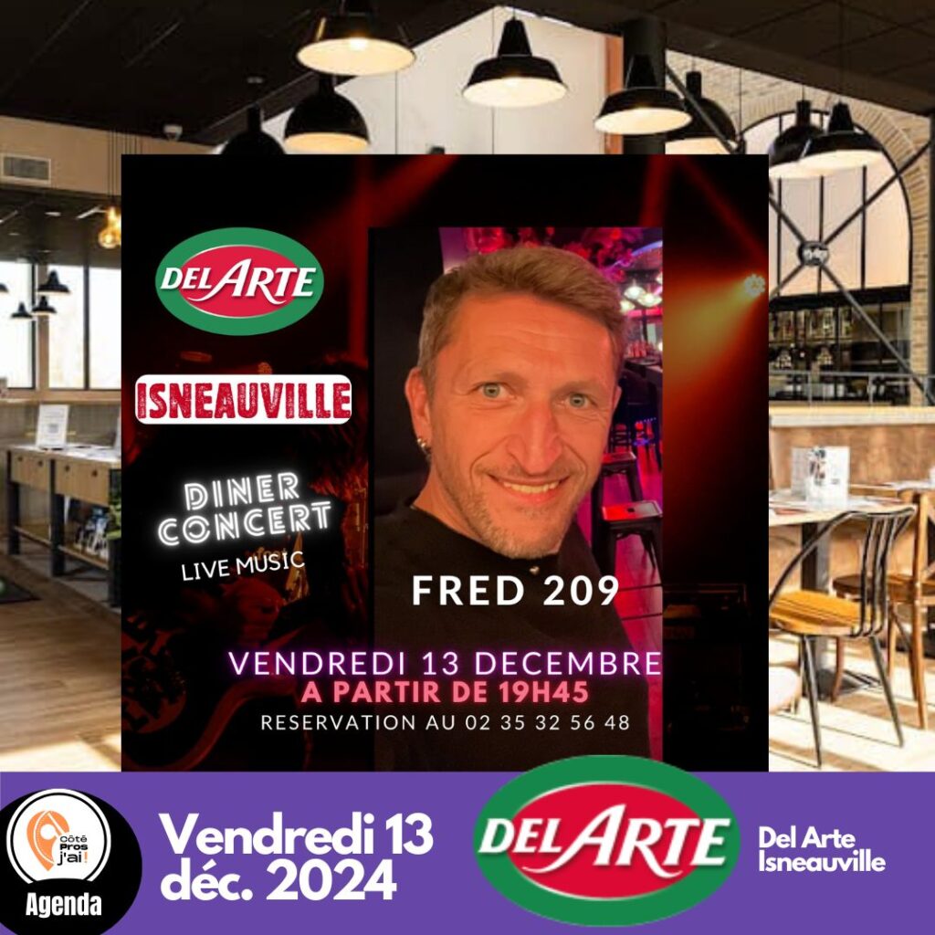 décembre Diner concert chez Del Arte Isneauville
