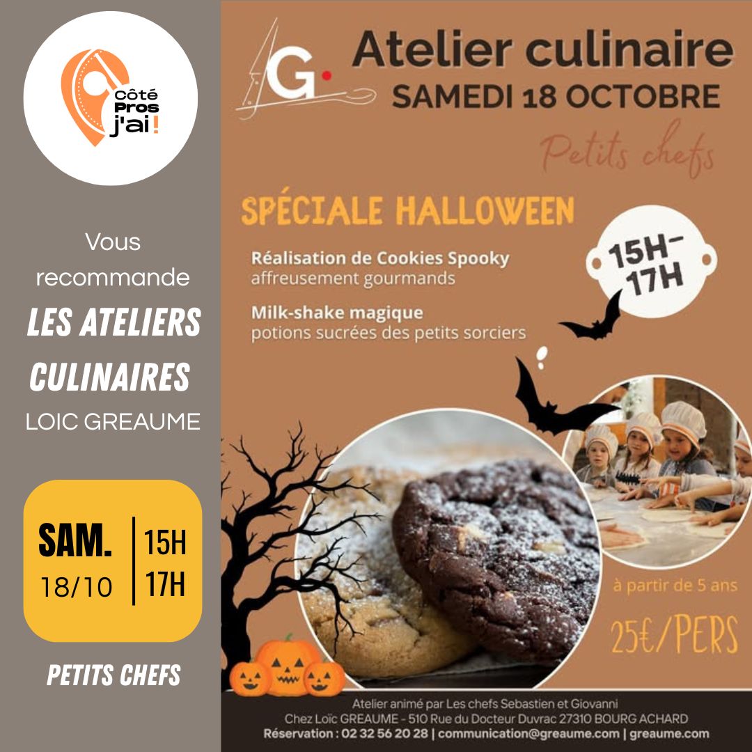 Atelier culinaire dessert Loic Greaume