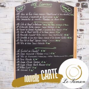 LE SAMSON NOUVELLE CARTE