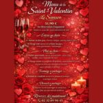 Menu de la saint valentin LE SAMSON