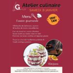 atelier culinaire sam. janv. mENU EVASION GOURMANDE