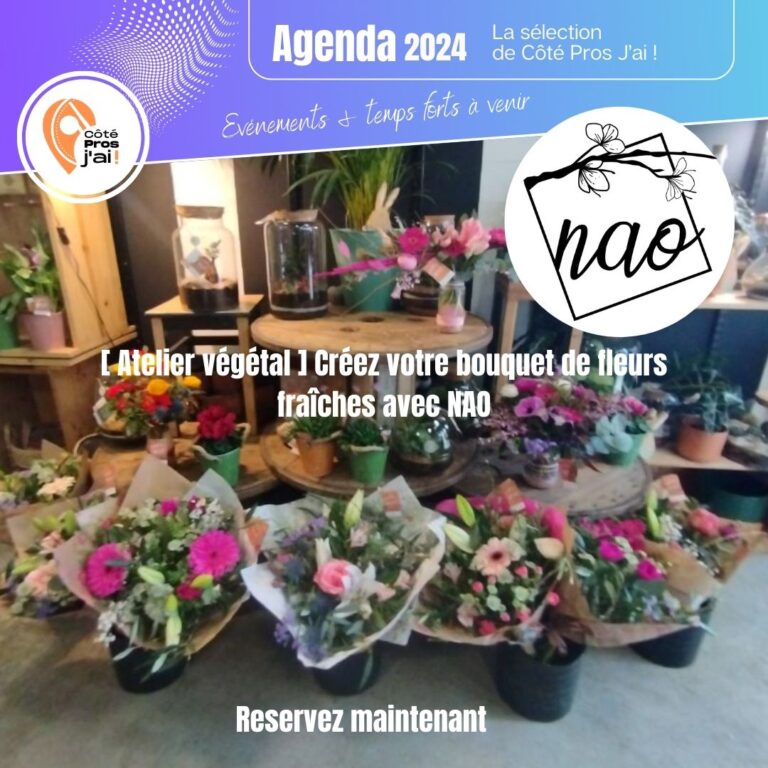 Nao a Darnetal Atelier creation dun bouquet de fleurs fraiches x