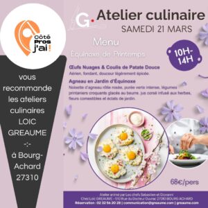 atelier culinaire adulte mars
